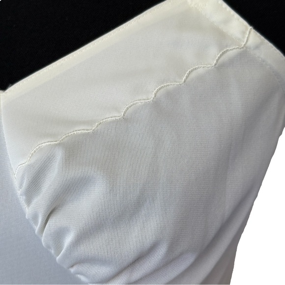 Vintage Sears White Chemise Slip Size 32 Adjustable Straps Sweetheart Neckline - Picture 5 of 7